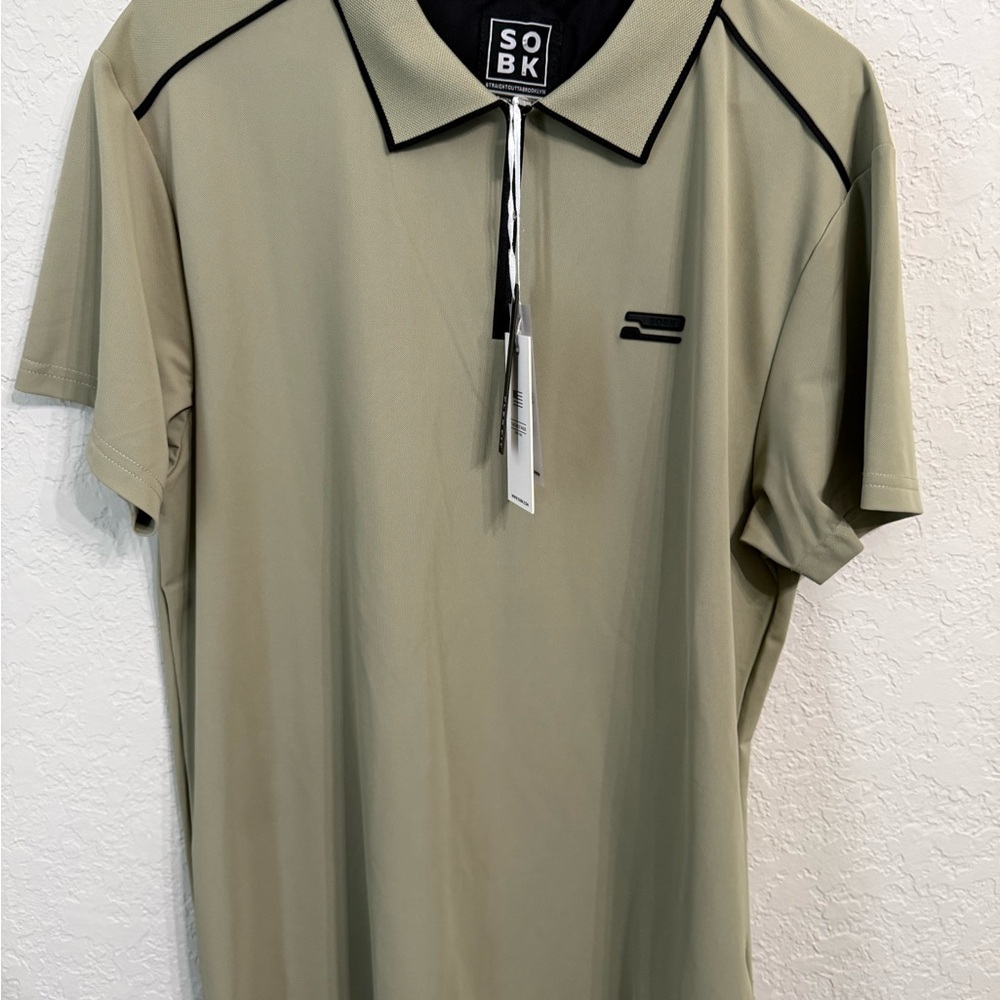 Men's Classic Beige Polo Shirt